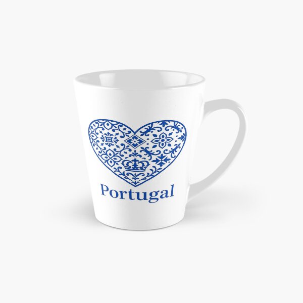 Item preview, Portugal Azulejo Heart – Blue Tile Pattern Souvenir | VivaPortugal designed and sold by vivaportugalstore.