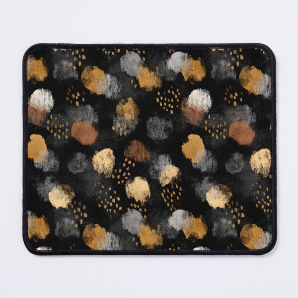 Item preview, Abstract dark and brush strokes pattern, expressive texture, animal skin inspired dots, dark and moody background designed and sold by MOONE FLOWER.