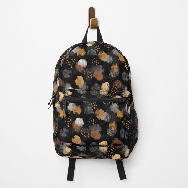 Item preview, Abstract dark and brush strokes pattern, expressive texture, animal skin inspired dots, dark and moody background designed and sold by MOONE FLOWER.