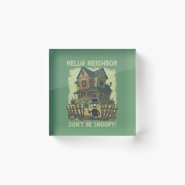 Item preview, Hello Neighbor Fan Art Don’t Be Snoopy Horror Tee designed and sold by EzZtudio.