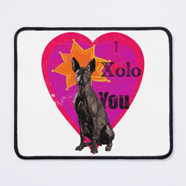 Item preview, "I Xolo You" Vintage Pop Art Xoloitzcuintle Love Design designed and sold by mongeekshirts.