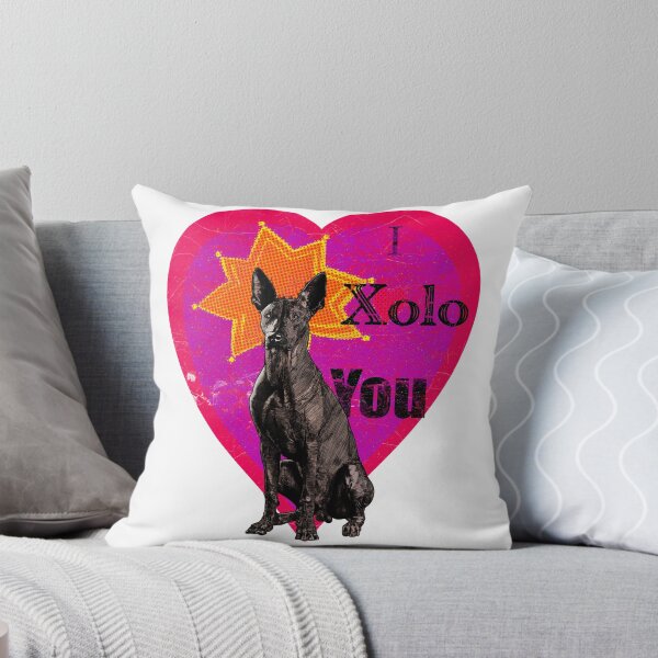 Item preview, "I Xolo You" Vintage Pop Art Xoloitzcuintle Love Design designed and sold by mongeekshirts.
