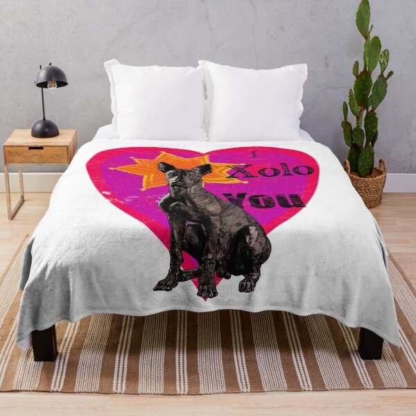 Item preview, "I Xolo You" Vintage Pop Art Xoloitzcuintle Love Design designed and sold by mongeekshirts.