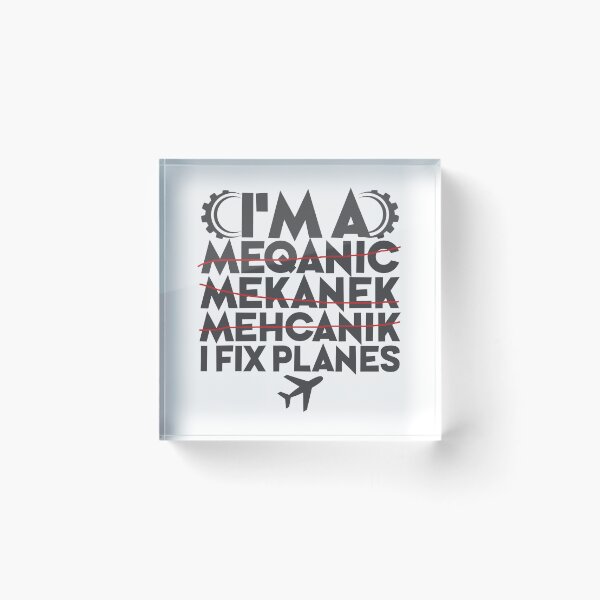 Item preview, I’m a Mechanic – I Fix Planes – Funny Aviation Design designed and sold by JA World - Art & Design.