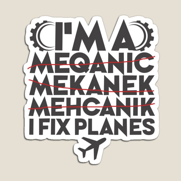 Item preview, I’m a Mechanic – I Fix Planes – Diseño Divertido de Aviación designed and sold by JA World - Art & Design.