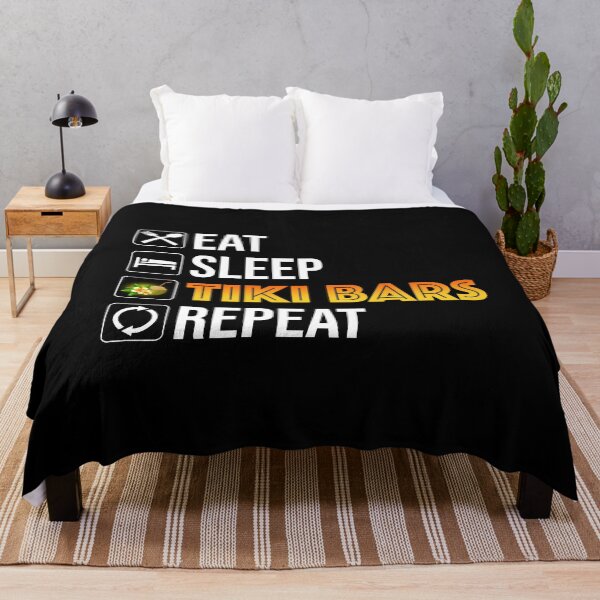 Item preview, Eat. Sleep. Tiki Bars. Repeat designed and sold by Cat Lady Designs.