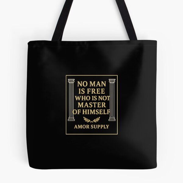 Item preview, No Man Is Free Who Is Not Master of Himself – Gold Marble Stoic Quote | Amor Supply designed and sold by Amor Supply.