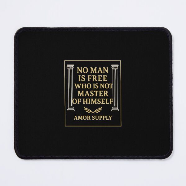 Item preview, No Man Is Free Who Is Not Master of Himself – Gold Marble Stoic Quote | Amor Supply designed and sold by Amor Supply.