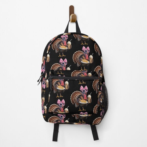 Item preview, Stylish Turkey with Cake and Drink Funny Thanksgiving Design designed and sold by Gogetgiggles.