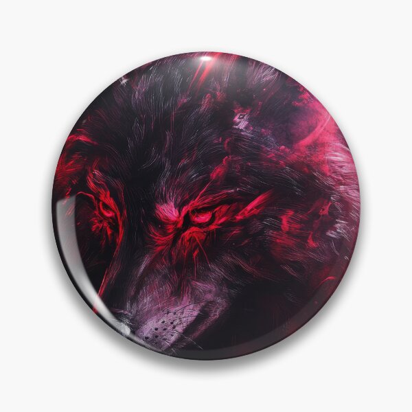 Item preview, Dark Flame Wolf with Fiery Red Eyes designed and sold by Daagath.