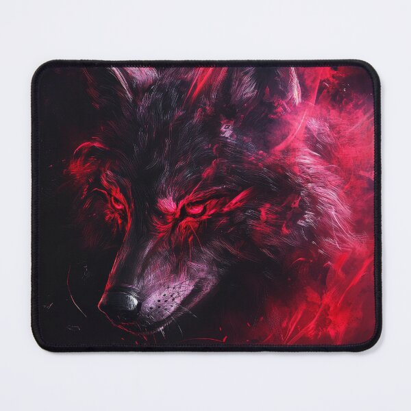 Item preview, Dark Flame Wolf with Fiery Red Eyes designed and sold by Daagath.