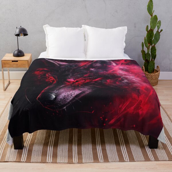 Item preview, Dark Flame Wolf with Fiery Red Eyes designed and sold by Daagath.