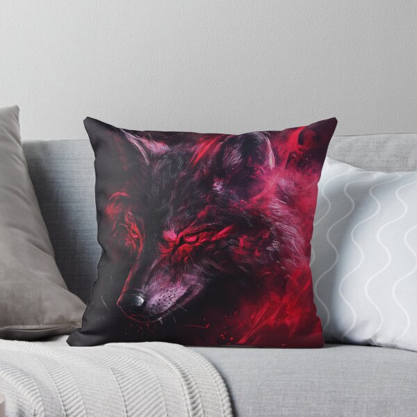 Item preview, Dark Flame Wolf with Fiery Red Eyes designed and sold by Daagath.