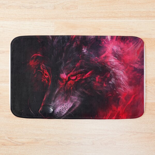 Item preview, Dark Flame Wolf with Fiery Red Eyes designed and sold by Daagath.