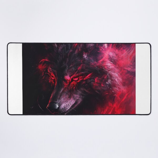 Item preview, Dark Flame Wolf with Fiery Red Eyes designed and sold by Daagath.
