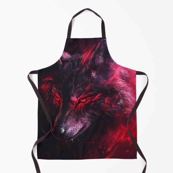 Item preview, Dark Flame Wolf with Fiery Red Eyes designed and sold by Daagath.