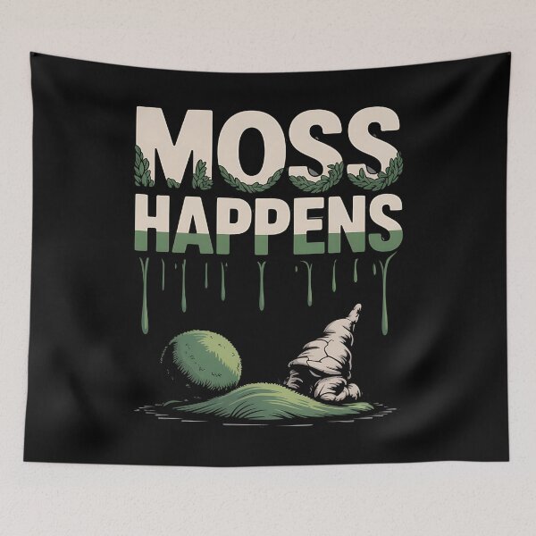 Item preview, Moss gardening - mushroom moss - cottagecore moss - quirky plant - forest aesthetic - anti grass - garden nerd - eco friendly - chill nature - moss art - wild yard lover - sarcastic plant designed and sold by JansenGS.