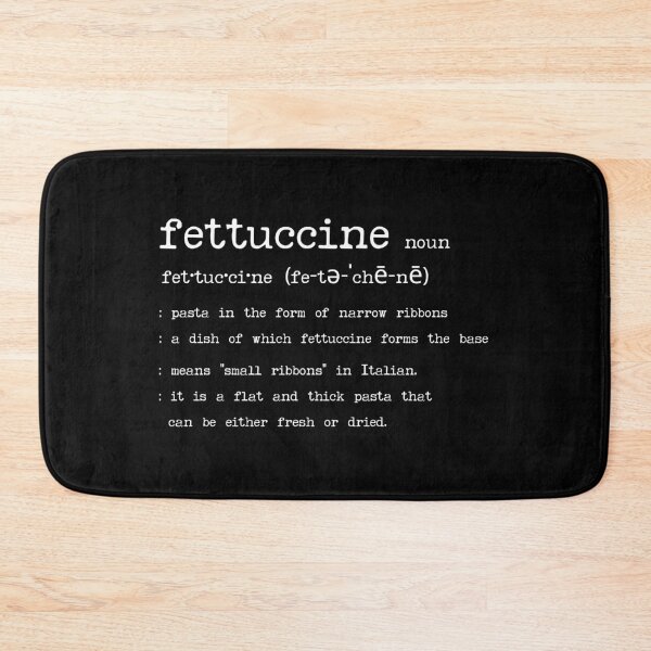 Item preview, Fettuccine Definition Typography – Pasta Dictionary Style Foodie Design designed and sold by Sun Sand & Sea Art.