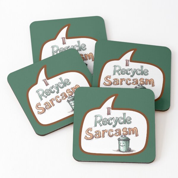 Item preview, I Recycle Sarcasm – Funny Eco Sketch Style Quote Design designed and sold by TestudoDesign.