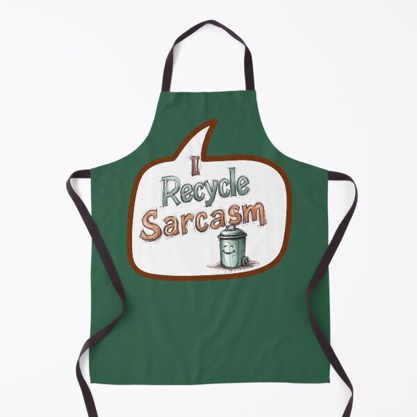 Item preview, I Recycle Sarcasm – Funny Eco Sketch Style Quote Design designed and sold by TestudoDesign.