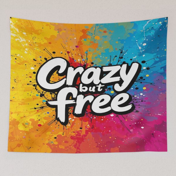 Item preview, Crazy, but FREE - Colorful Graffiti Style designed and sold by Hot4Shirt.