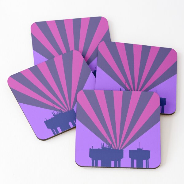 Item preview, Steel Town Water Towers, Corby, Northamptonshire, UK - Colourful designed and sold by Kate Anderson Art.