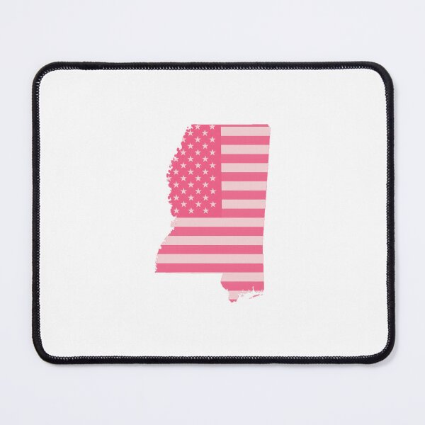 Item preview, Mississippi State Pop Pink Stars & Stripes – Trendy Pink designed and sold by Paper Drip.