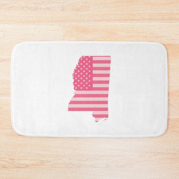 Item preview, Mississippi State Pop Pink Stars & Stripes – Trendy Pink designed and sold by Paper Drip.