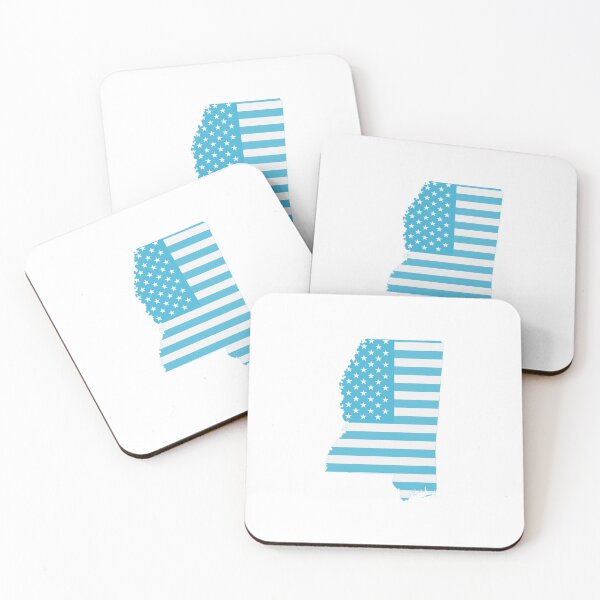Item preview, Mississippi Stars & Stripes State Silhouette – Classic Americana designed and sold by Paper Drip.