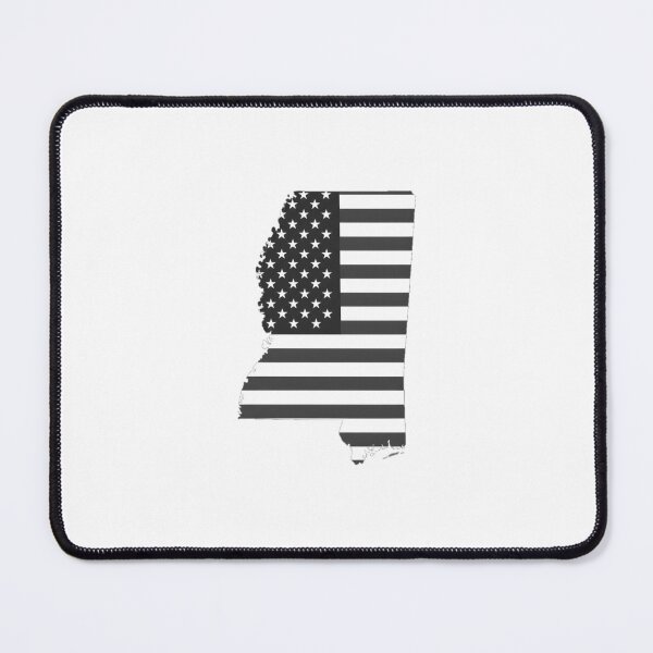 Item preview, Mississippi State Stars & Stripes Silhouette – Black and White designed and sold by Paper Drip.
