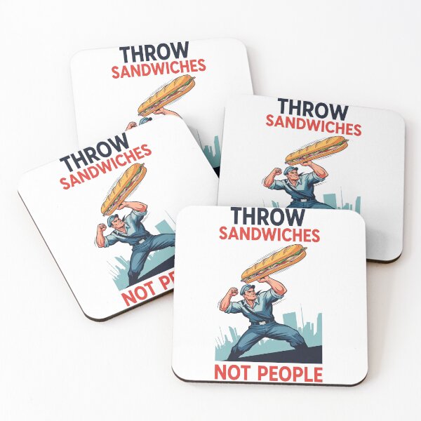 Item preview, Throw Sandwiches Not People – Sandwich Guy Poster Design 3 designed and sold by WallaceSilvaART.