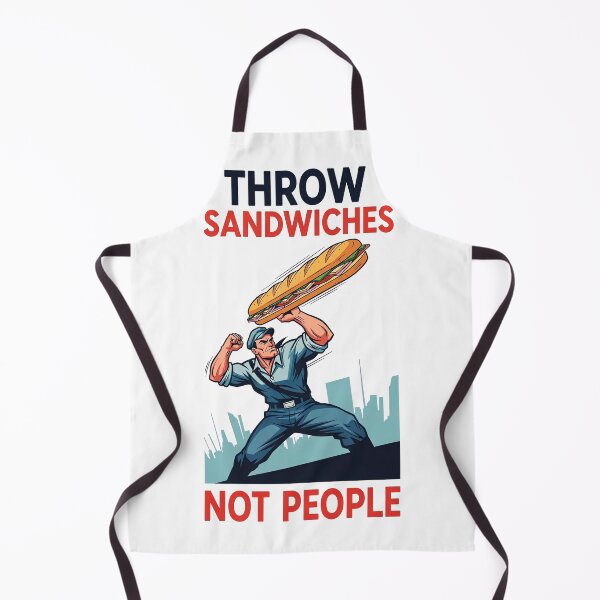 Item preview, Throw Sandwiches Not People – Sandwich Guy Poster Design 3 designed and sold by WallaceSilvaART.