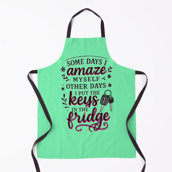 Item preview, Some Days I Amaze Myself – Funny Keys in the Fridge Quote designed and sold by RetroChill.