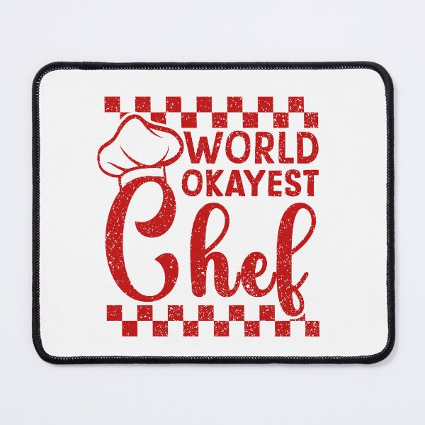 Item preview, World Okayest Chef Funny Cooking Humor designed and sold by Dmetalx Art Apparel.