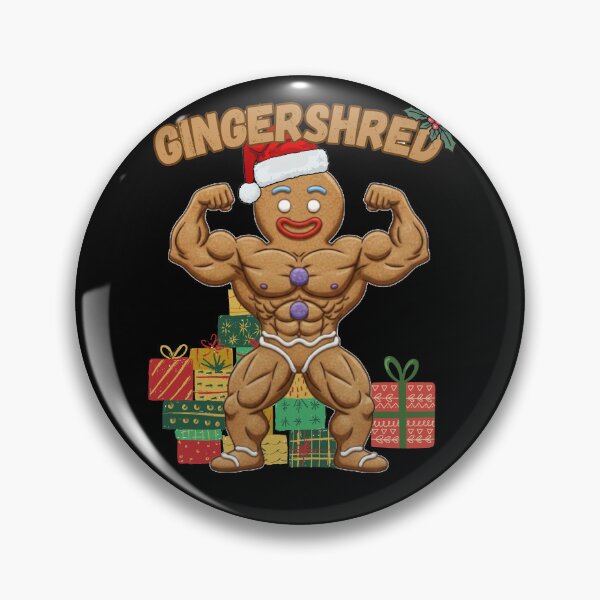Item preview, Gingershred Christmas Muscle Cookie – Funny Bodybuilding Holiday Gym Shirt designed and sold by A-Szczesniak.