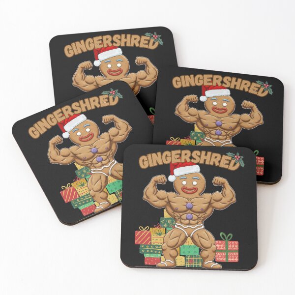 Item preview, Gingershred Christmas Muscle Cookie – Funny Bodybuilding Holiday Gym Shirt designed and sold by A-Szczesniak.