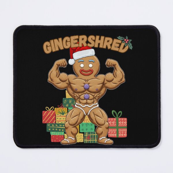 Item preview, Gingershred Christmas Muscle Cookie – Funny Bodybuilding Holiday Gym Shirt designed and sold by A-Szczesniak.
