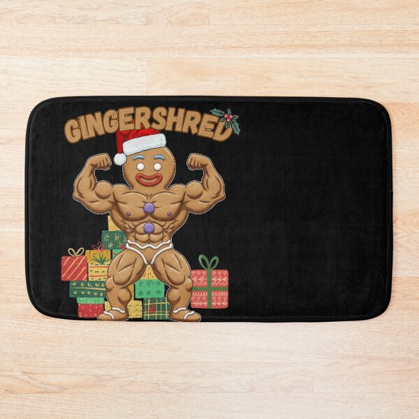 Item preview, Gingershred Christmas Muscle Cookie – Funny Bodybuilding Holiday Gym Shirt designed and sold by A-Szczesniak.