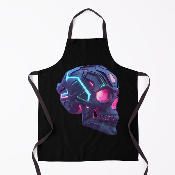 Item preview, Futuristic neon cybernetic skull designed and sold by Wawan35200.