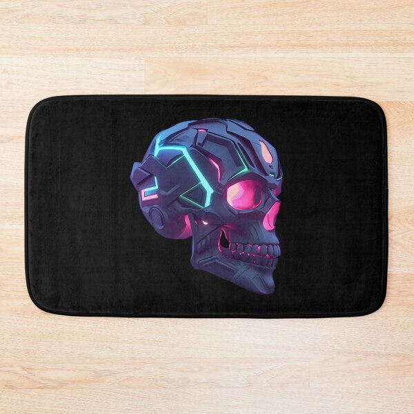 Item preview, Futuristic neon cybernetic skull designed and sold by Wawan35200.