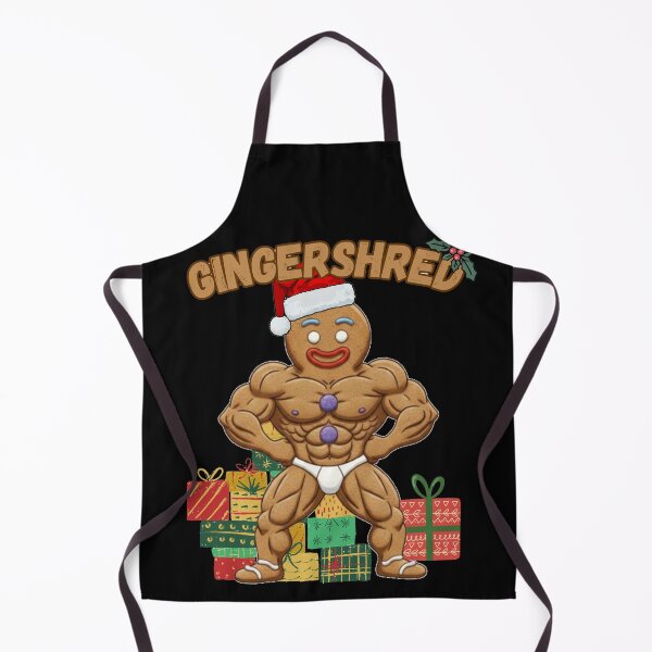 Item preview, Shredded Gingerbread Man Christmas Gym Tee – Funny Gingershred Bodybuilder Shirt designed and sold by A-Szczesniak.