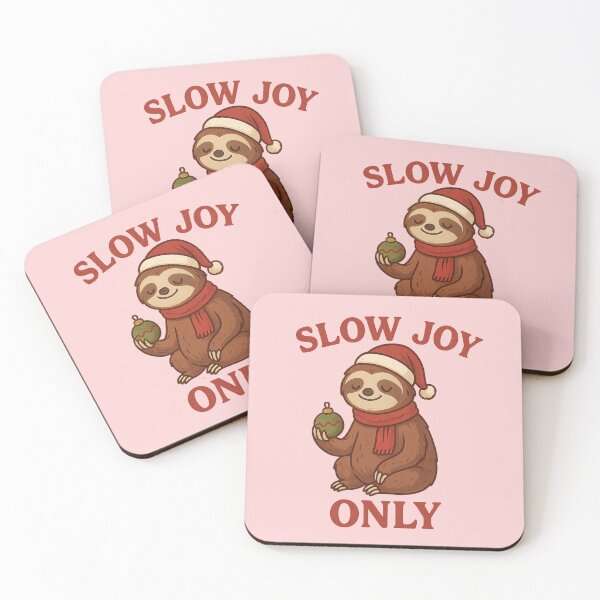 Item preview, Christmas Sloth Slow Joy Only Design designed and sold by Meandmyshop.