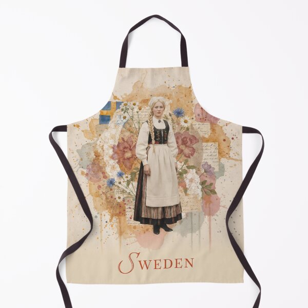 Item preview, Swedish Heritage Bloom: Folk Costume Meets Artistic Flair designed and sold by ForeverPrintsOK.