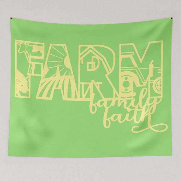 Item preview, Farm, Family, Faith designed and sold by Katrabbit Graphics.
