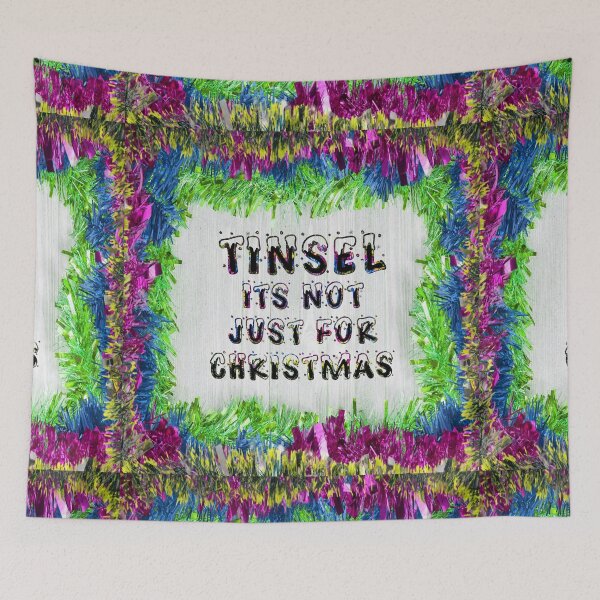 Item preview, Tinsel is not just for Christmas, its for life - Green Blue Purple Gold designed and sold by NoMatterLab.