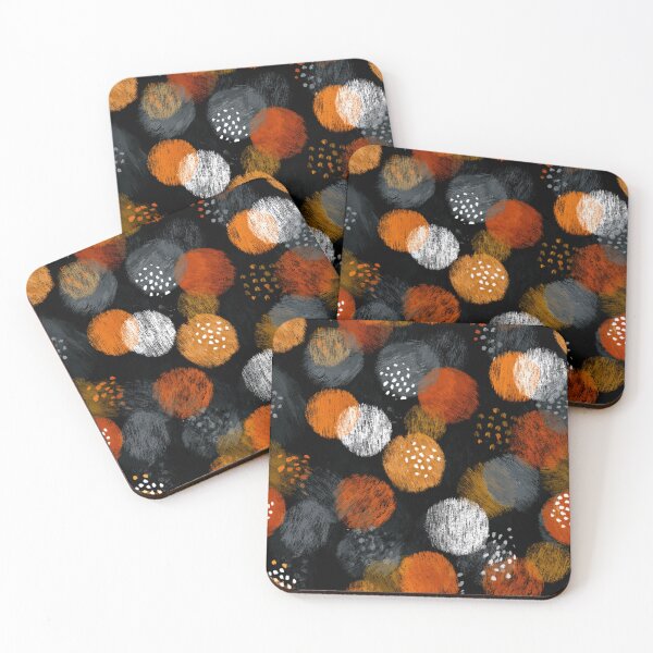 Item preview, Abstract dark and brush strokes pattern animal skin inspired dots designed and sold by MOONE FLOWER.