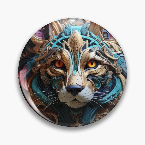 Item preview, Baroque Steampunk Cat with Golden Mechanics designed and sold by Daagath.