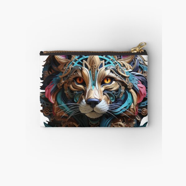 Item preview, Baroque Steampunk Cat with Golden Mechanics designed and sold by Daagath.