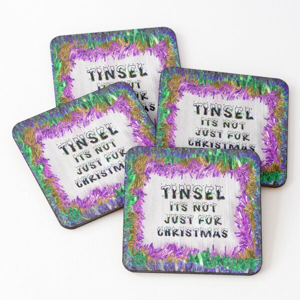 Item preview, Tinsel is not just for Christmas, its for life - Purple Gold Blue designed and sold by NoMatterLab.