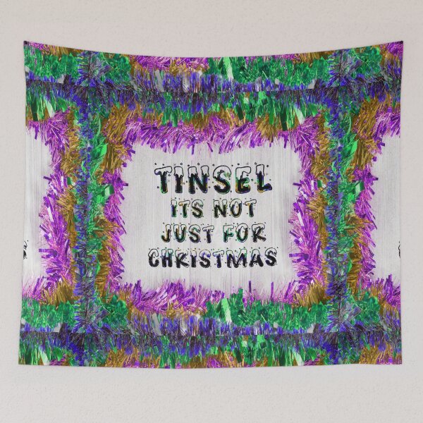 Item preview, Tinsel is not just for Christmas, its for life - Purple Gold Blue designed and sold by NoMatterLab.